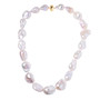 baroque pearl necklace in 14k yellow gold with magnetic clasp 20"