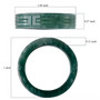 guatemalan jadeite 7mm carved solid band ring shown for size comparison