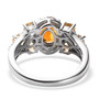 back view of madeira citrine citrine and zircon ring in rhodium over sterling silver