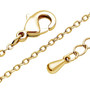 clasp detail of green cubic zirconia pave heart cluster necklace in 18k yellow gold over sterling silver