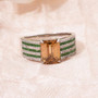 Orange-zircon-tsavorite-white-zircon-sterling-silver-ring-live-GGS5353