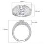 oval lab grown diamond in 10k white gold mens ring scale measurements