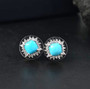 Sleeping-beauty-turquoise-zircon-halo-sterling-silver-stud-earrings-live-GGS5403