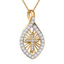 moissanite cross 18k yellow gold over sterling silver pendant necklace