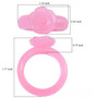 pink jadeite jade solid carved rose ring shown for size comparison