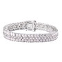 moissanite tennis bracelet in rhodium over sterling silver