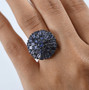 iolite-round-cluster-black-rhodium-sterling-silver-ring-model-ggs5547