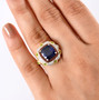 Sapphire-multi-gem-tri-tone-sterling-silver-halo-ring-model-ggs5552