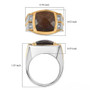 chocolate-sapphire-zircon-two-tone-sterling-silver-mens-ring-scale-ggs5631 chocolate-sapphire-zircon-two-tone-sterling-silver-mens-ring-scale-ggs5631