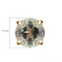 turkish diaspore round stud earrings in 10k yellow gold shown for size comparison
