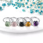 full view of prasiolite invisible set solitaire ring in rhodium over sterling silver