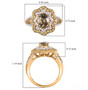 size chart of turkish diaspore ring in two tone 18k yellow gold and rhodium over sterling silver showing gemstone and ring dimensions size chart of turkish diaspore ring in two tone 18k yellow gold and rhodium over sterling silver showing gemstone and ring dimensions
