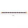 amethyst and chrome diopside tennis bracelet in 18k yellow gold over sterling silver