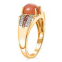 peach moonstone and multi gem 18k yellow gold over sterling silver mens ring side profile