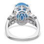 blue jade and apatite euro shank ring in rhodium over sterling silver
