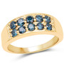 blue diamond blue gemstone ring in polished