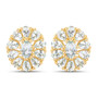 sky blue topaz earrings in 18k yellow gold over sterling silver
