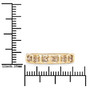 scale view of champagne diamond champagne gemstone ring in polished