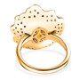 ethiopian opal and multi gem flower ring in 18k vermeil and black rhodium over sterling silver undergallery
