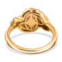 red zircon champagne and white diamond halo ring in 18k vermeil yellow gold over sterling silver undergallery