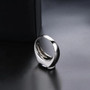 black spinel solitaire ring in rhodium over sterling silver