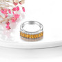 full view of citrine band ring in rhodium over sterling silver