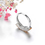 citrine band ring in rhodium over sterling silver