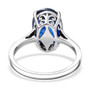 kyanite oval solitaire ring in 950 platinum undergallery