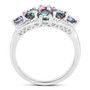 mystic topaz cluster ring open gallery side view