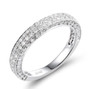 white diamond wedding band ring in 14k white gold