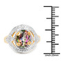 mystic topaz oval solitaire ring size reference