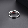 garnet emerald cut solitaire rhodium over sterling silver mens ring undergallery