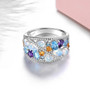 Opal-multi-gem-cluster-band-silver-ring-front-GGZ153