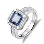 bezel set moss agate and cubic zirconia ring in rhodium over sterling silver