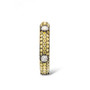 multi color cubic zirconia band ring in 18k yellow gold over sterling silver