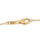 clasp detail of amethyst chrome diopside and white zircon necklace in 18k yellow gold over sterling silver