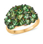 Tsavorite-garnet-cluster-yellow-gold-ring-stock-GGS15