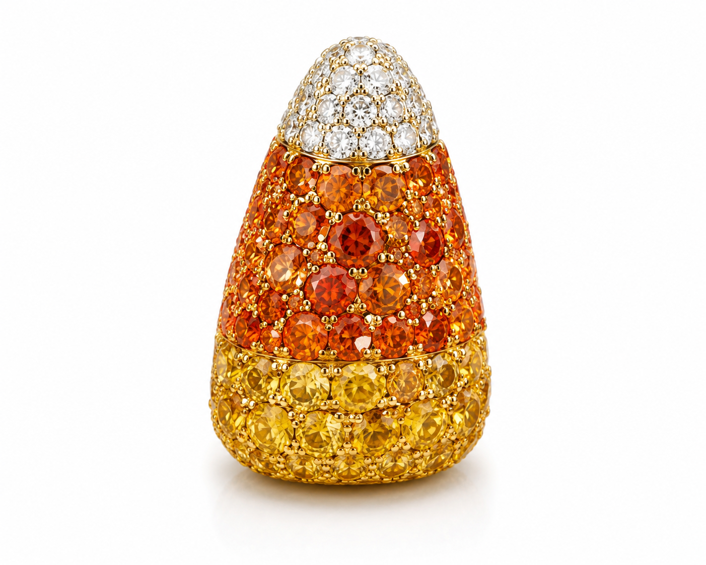 Limited Edition Candy Corn in 18K Yellow Gold over Sterling Silver
