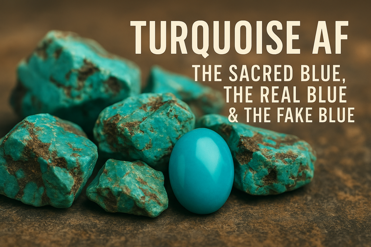 Turquoise AF: The Sacred Blue, The Real Blue & The Fake Blue