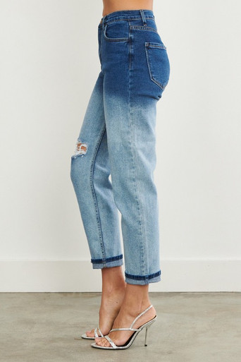 Ombre Dark to Light Denim GF Jeans 