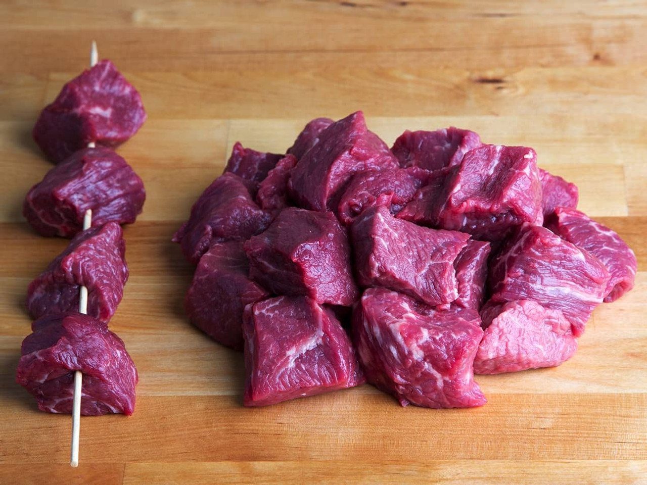 Beef Cubes for Kabobs Grow & Behold Kosher Pastured Meats