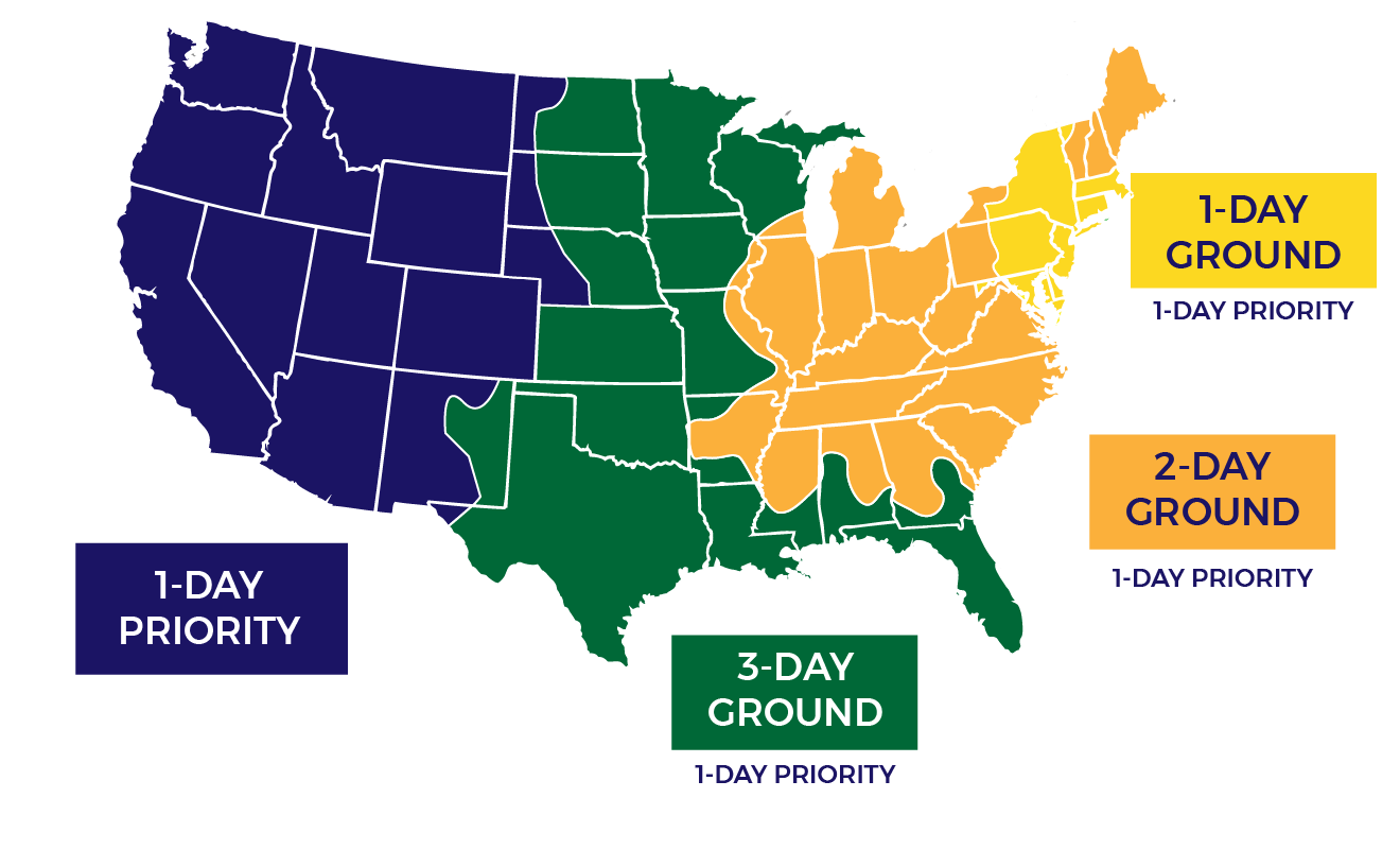 fedex zone chart from colorado