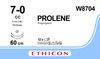 Ethicon Prolene Sutures USP 7-0 (60cm) W8704