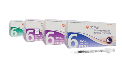 BD Ultra Fine Insulin Syringe 100U/31G (Pack of 10)