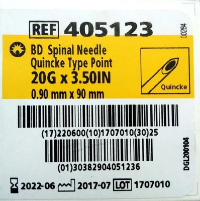 Spinal Needle 20G (Box of 25)