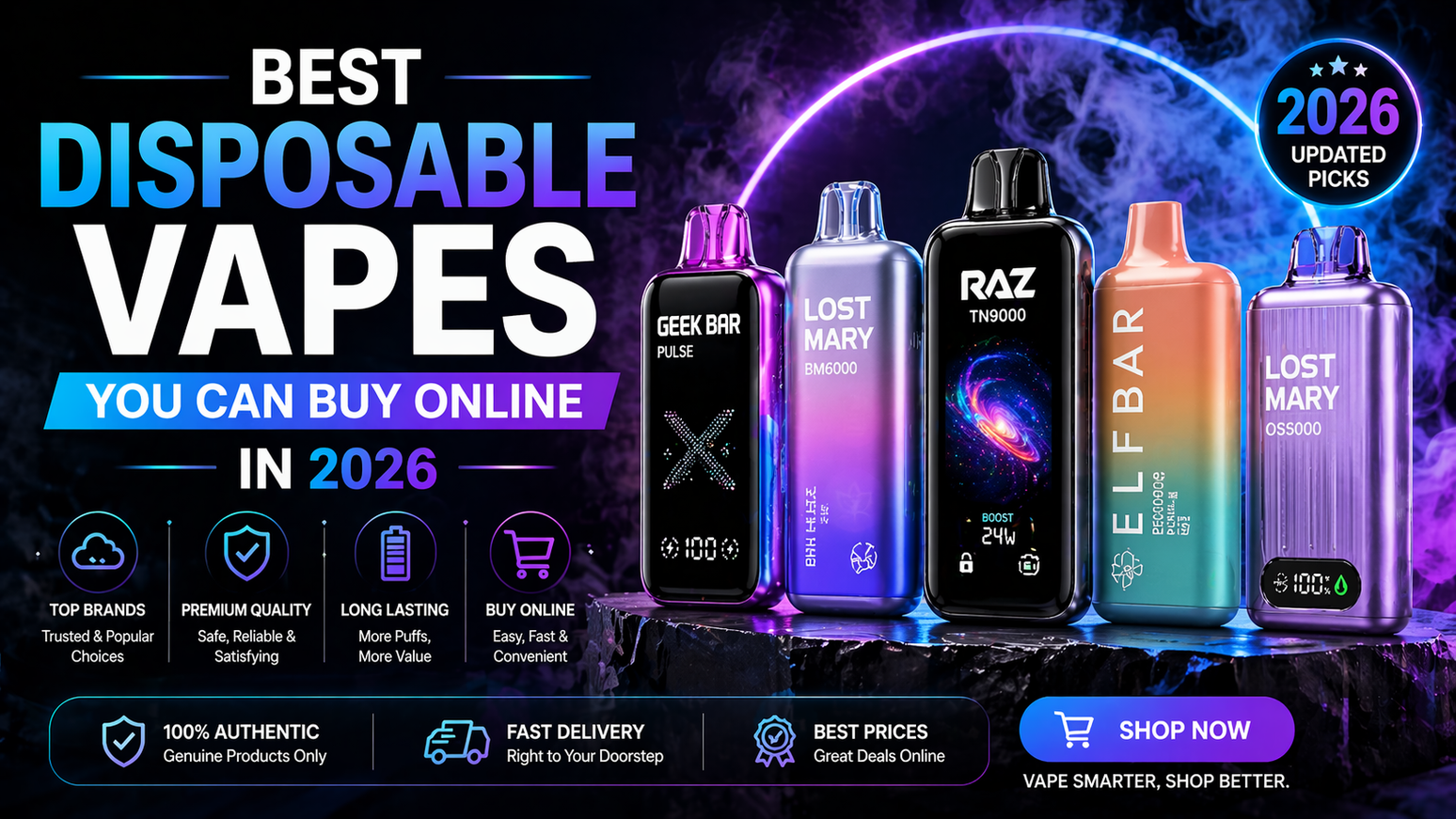 Best Disposable Vapes You Can Buy Online in 2026