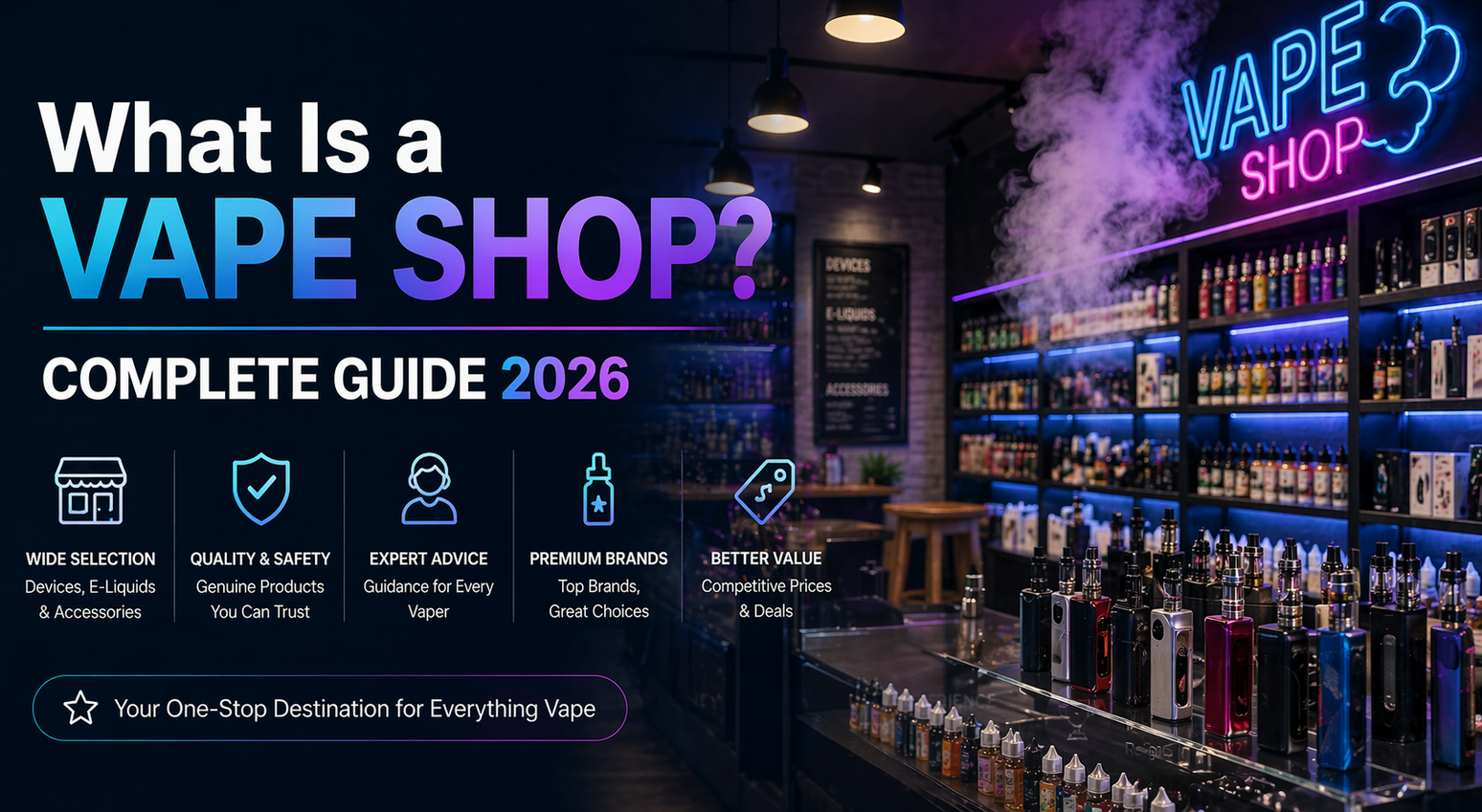 What Is a Vape Shop? Complete Guide 2026