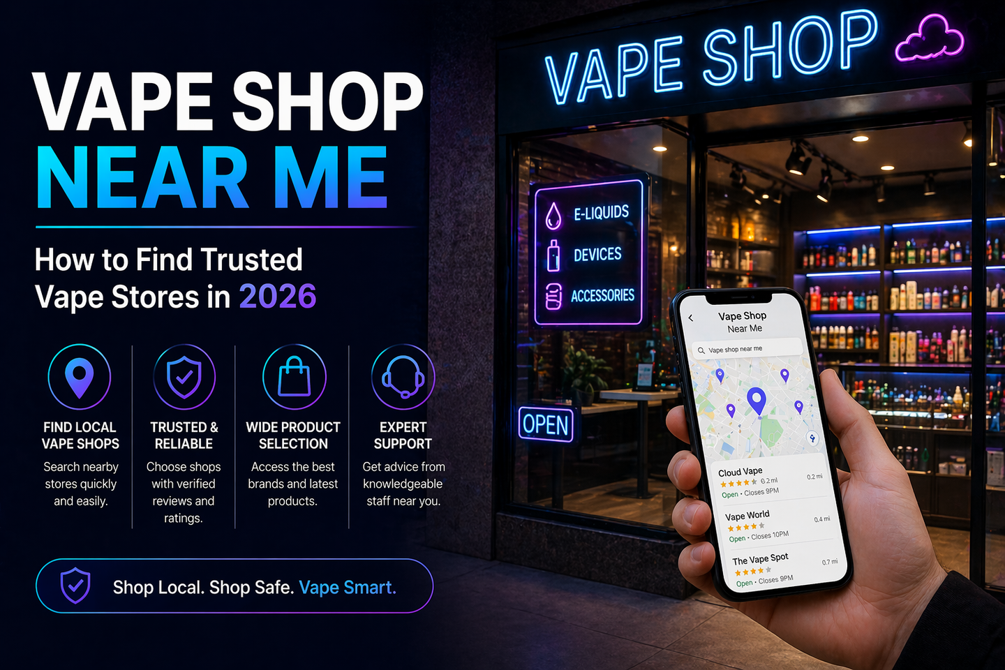Vape Shop Near Me (How to Find Trusted Vape Stores in 2026)