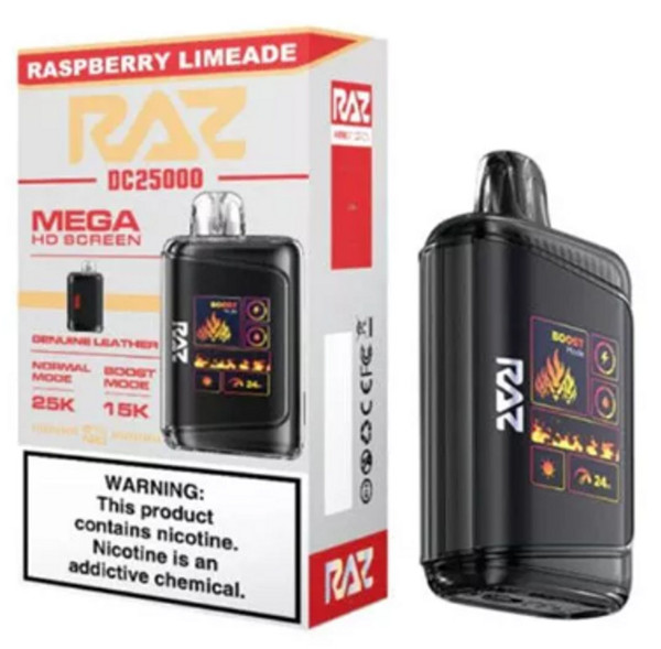 RAZ LTX Raspberry Limeade disposable vape 25k puffs