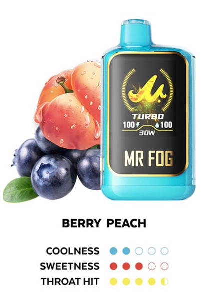 MR. FOG NOVA 36,000 Puffs Berry Peach Steezy disposable vape